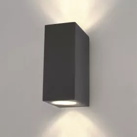 APPLIQUE MURALE CARRÉE 2xGU10 GRIS EKOLED