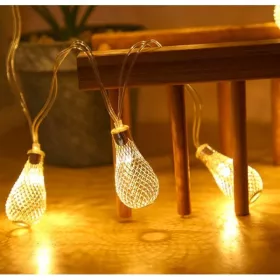 GUIRLAND LUMINEUSE LED MOTIF ANANAS LUMIÈRE JAUNE 4M EKOLED