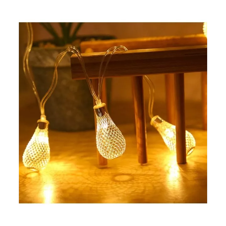 GUIRLAND LUMINEUSE LED MOTIF ANANAS LUMIÈRE JAUNE 4M EKOLED