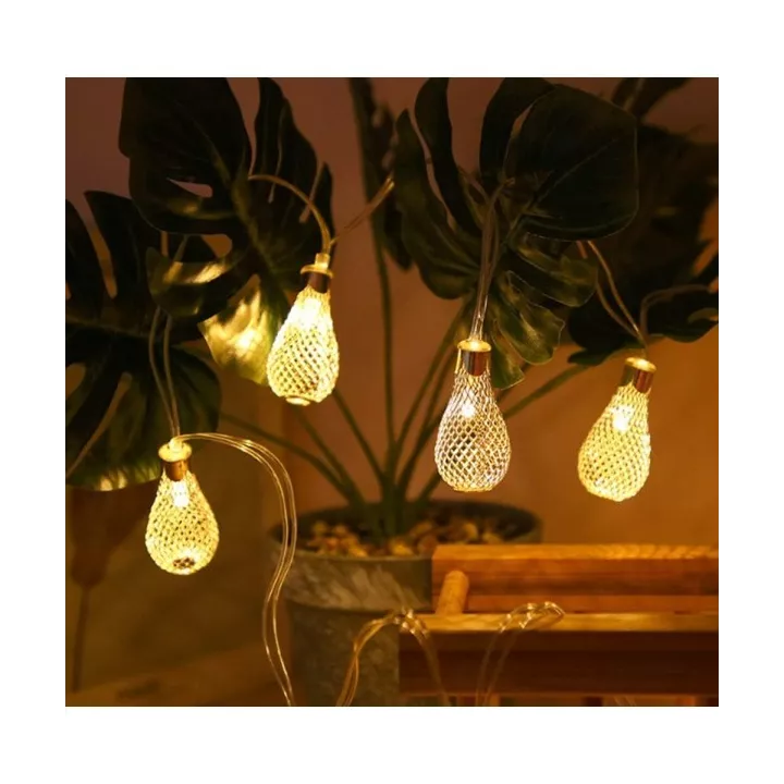 GUIRLAND LUMINEUSE LED MOTIF ANANAS LUMIÈRE JAUNE 4M EKOLED