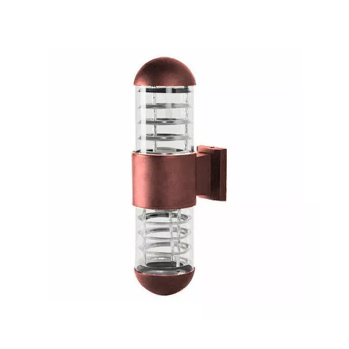 APPLIQUE EXTÉRIEUR ÉTANCHE DOUBLE ÉCLAIRAGE BRONZE EKOLED