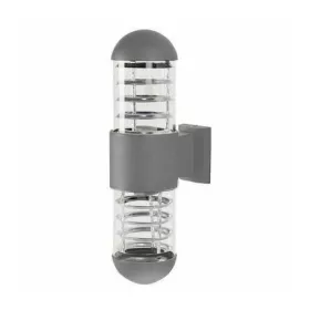 APPLIQUE EXTÉRIEUR ÉTANCHE DOUBLE ÉCLAIRAGE GRIS EKOLED