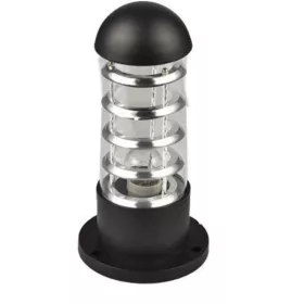 POTELET EXTÉRIEUR ROND EN ALLUMINIUM NOIR E27 IP54 MEDLUX