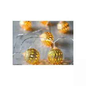 GUIRLANDE LUMINEUSE LED MAROCAINES DORÉE 10M LUMIÈRE JAUNE EKOLED