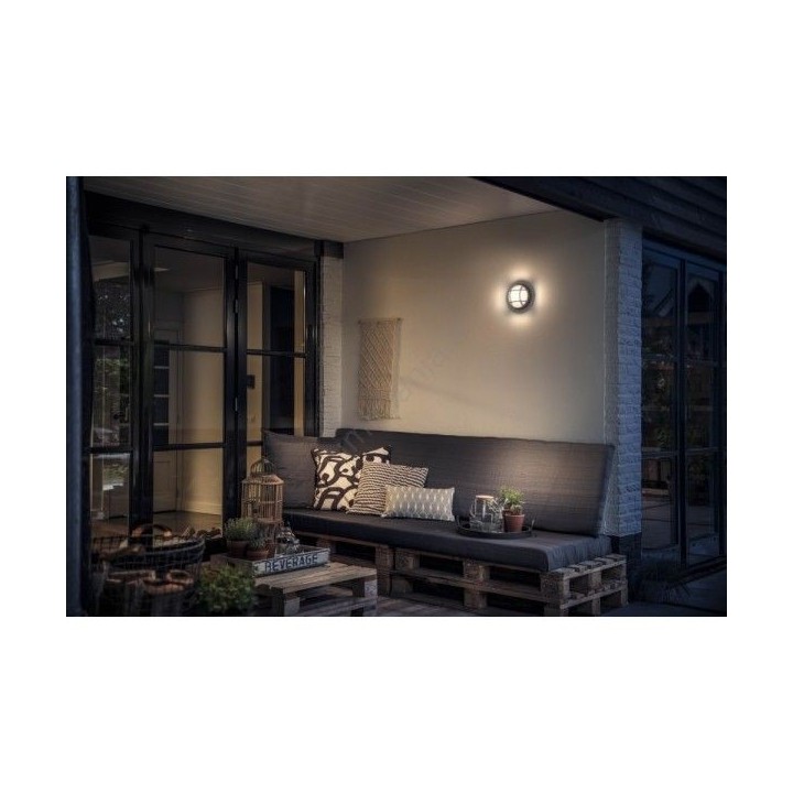 HUBLOT GELMI ROND AVEC GRILLAGE OPALE E27 NOIR FUMAGALLI