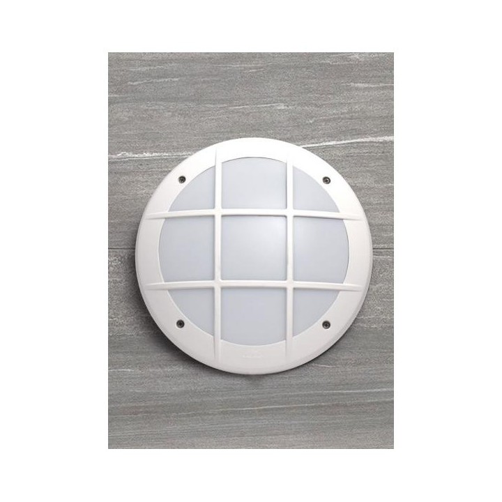 HUBLOT GELMI ROND AVEC GRILLAGE OPALE E27 BLANC FUMAGALLI