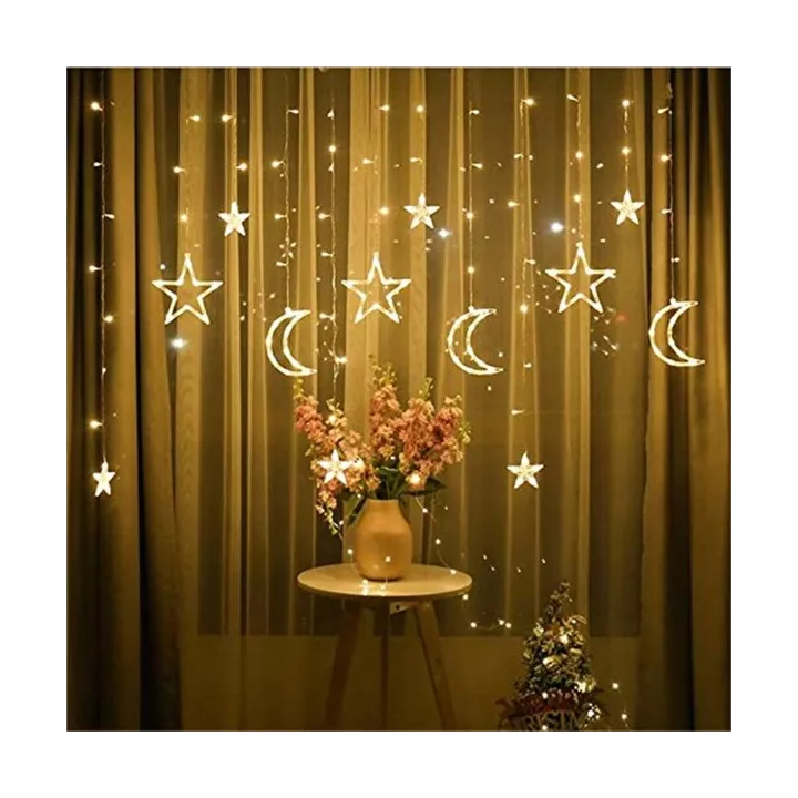 GUIRLANDE LUMINEUSE LED MOTIFS ETOILES ET LUNES 2.9M 220V