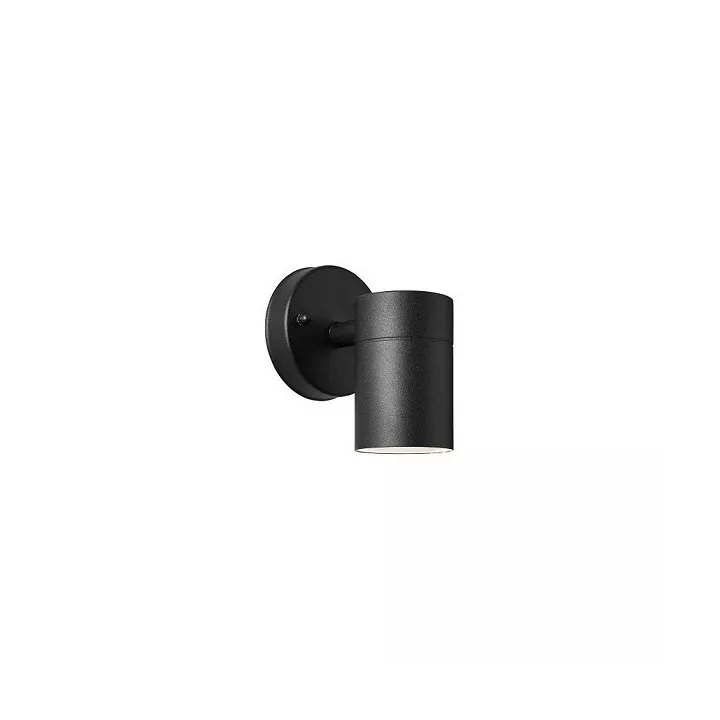 APPLIQUE MURALE ROND 1* GU10 6W NOIR EKOLED