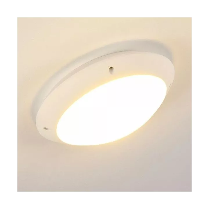 APPLIQUE HUBLOT EXTÉRIEUR GELMI ROND OPALE E27 BLANC FUMAGALLI