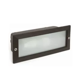 SPOT CONTRE MARCHE RECTANGULAIRE E27 NOIR EKOLED