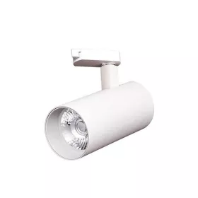 PROJECTEUR LED SUR RAIL BLANC 20W LUMIÈRE BLANCHE CHAUDE IP20 EKOLED