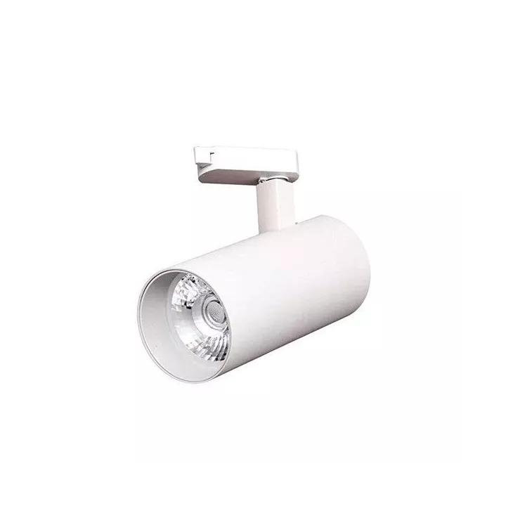 PROJECTEUR LED SUR RAIL BLANC 20W LUMIÈRE BLANCHE CHAUDE IP20 EKOLED PROJECTEUR LED SUR RAIL BLANC 20W LUMIÈRE BLANCHE CHAUDE IP20 EKOLED