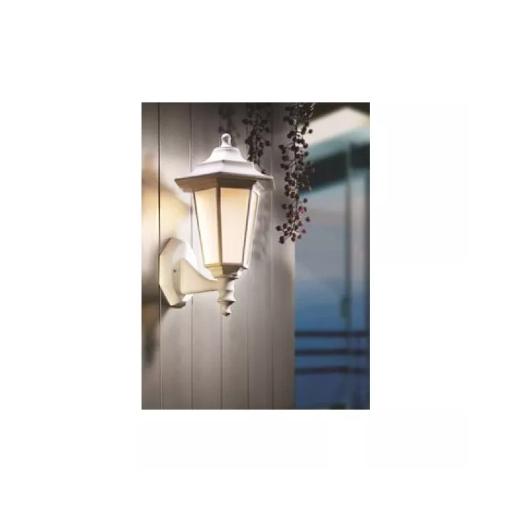 APPLIQUE JARDIN EXTERIEUR E27 BLANC IP44 ANTICHOC BEGONYA HOROZ ELECTRIC