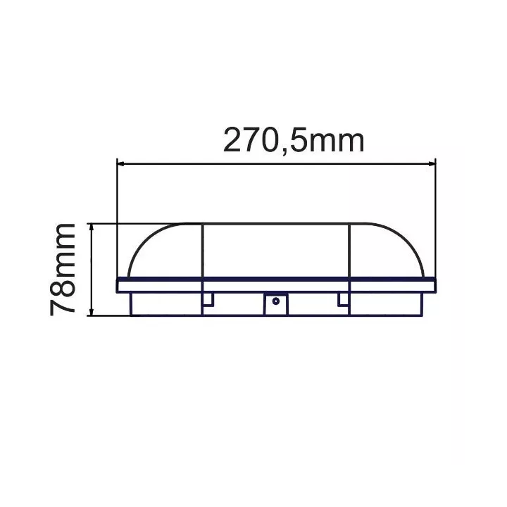 PLAFONNIER LED EXTÉRIEUR IP65 OVAL BLANC 20W HOROZ ELECTRIC