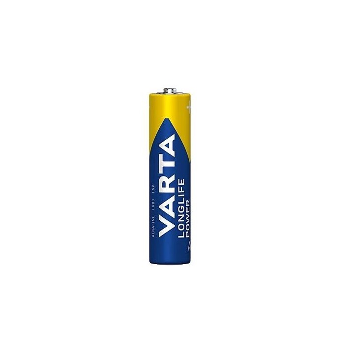 LOT DE 12 PILES ALCALINE AAA (LR03) LONGLIFE POWER VARTA