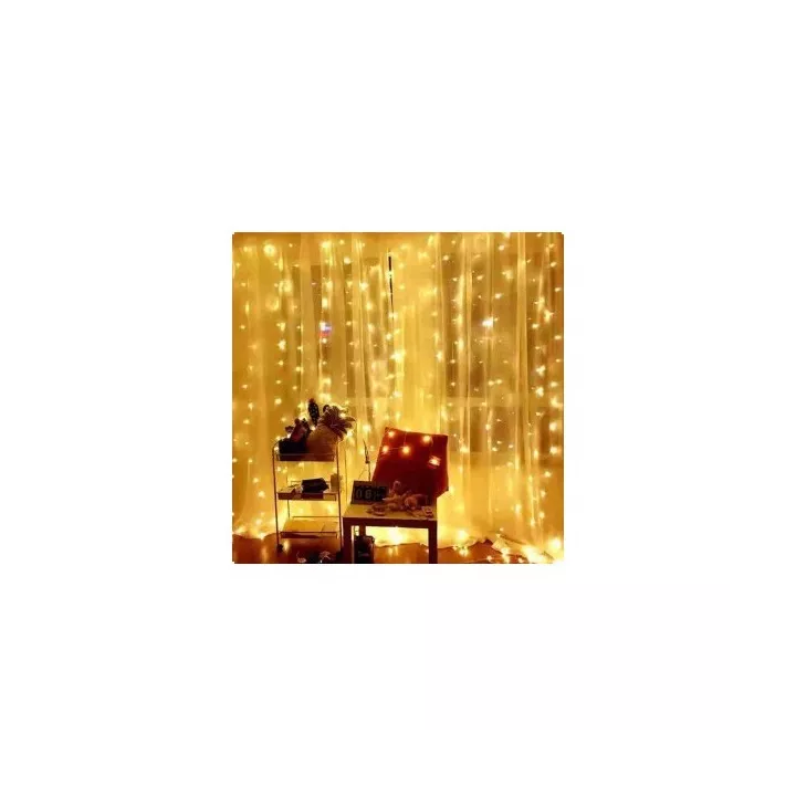 GUIRLANDE LUMINEUSE LED 10M IP44 220V LUMIÈRE JAUNE EKOLED