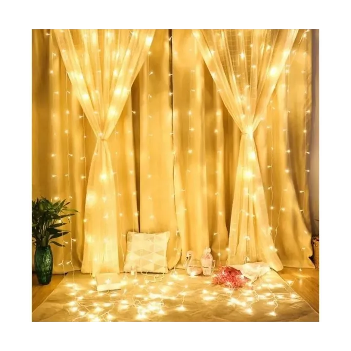 GUIRLANDE LUMINEUSE LED 10M IP44 220V LUMIÈRE JAUNE EKOLED