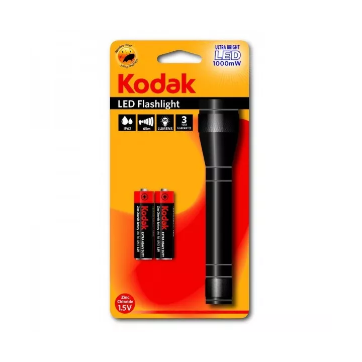 TORCHE LED ROBUSTE 50 LUMENS AVEC 2 PILES KODAK TORCHE LED ROBUSTE 50 LUMENS AVEC 2 PILES KODAK
