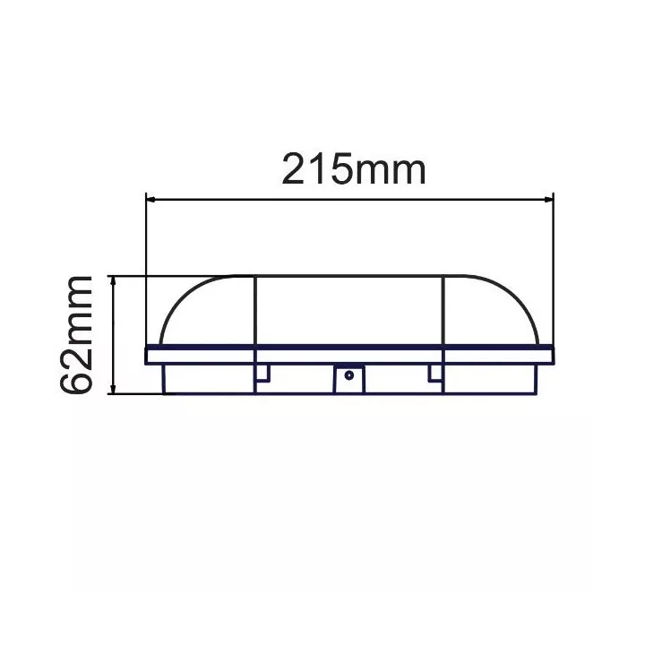 PLAFONNIER LED EXTÉRIEUR IP65 OVAL NOIR 15W HOROZ ELECTRIC