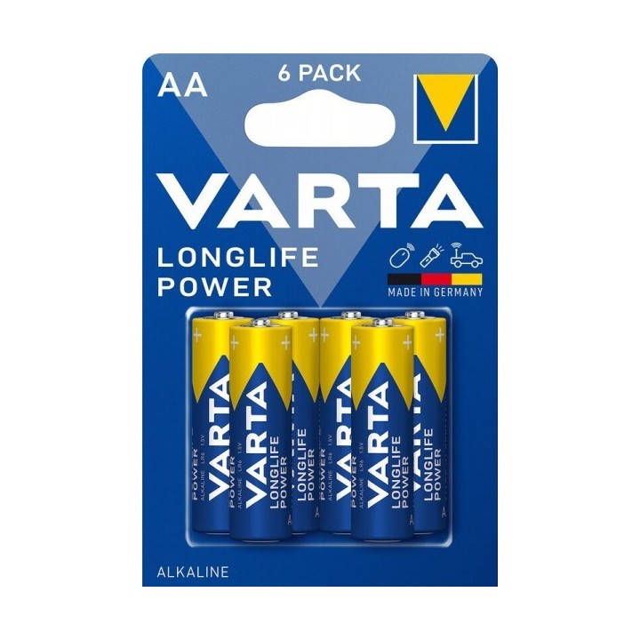 PACK DE 6 PILES LONGLIFE POWER LR6 VARTA