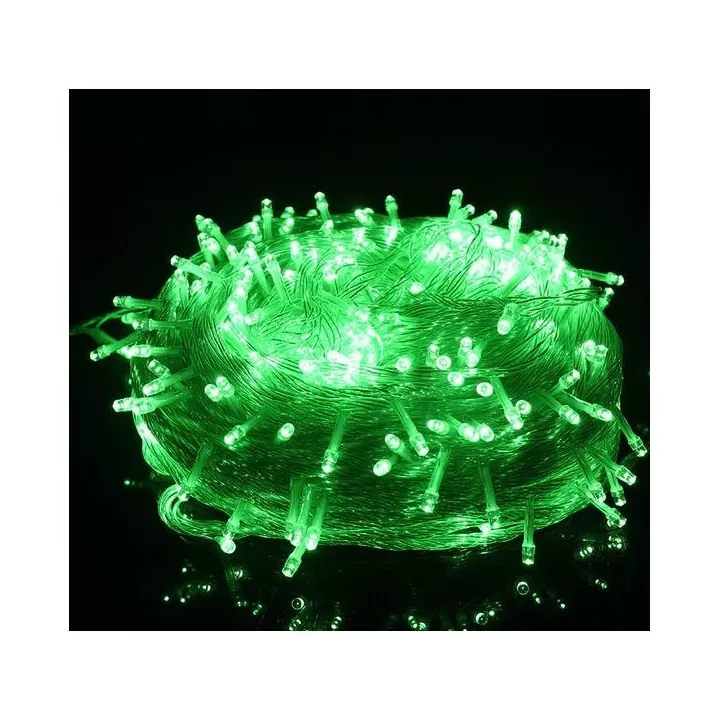 GUIRLANDE LUMINEUSE 100LED 10M 220V VERT GUIRLANDE LUMINEUSE 100LED 10M 220V VERT