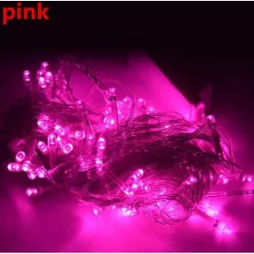 GUIRLANDE LUMINEUSE 100LED 10M 220V PINK