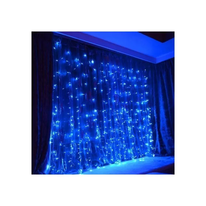 GUIRLANDE LUMINEUSE 100LED 10M 220V BLEU