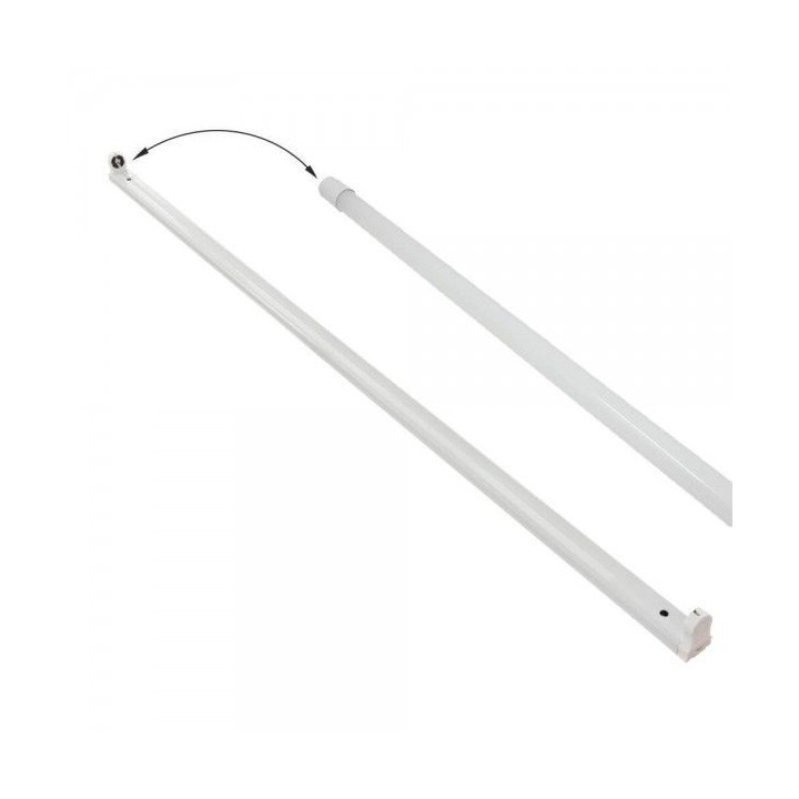 RÉGLETTE POUR TUBE LED T8 120CM BLANC EKOLED RÉGLETTE POUR TUBE LED T8 120CM BLANC EKOLED