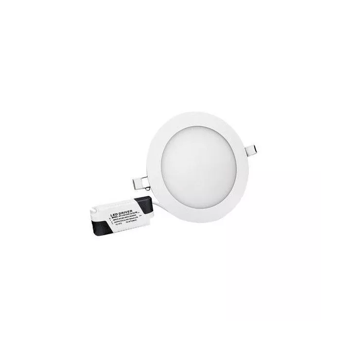 SPOT PANEL LED ENCASTRABLE ROND 12W LUMIÈRE JAUNE RUNWIN