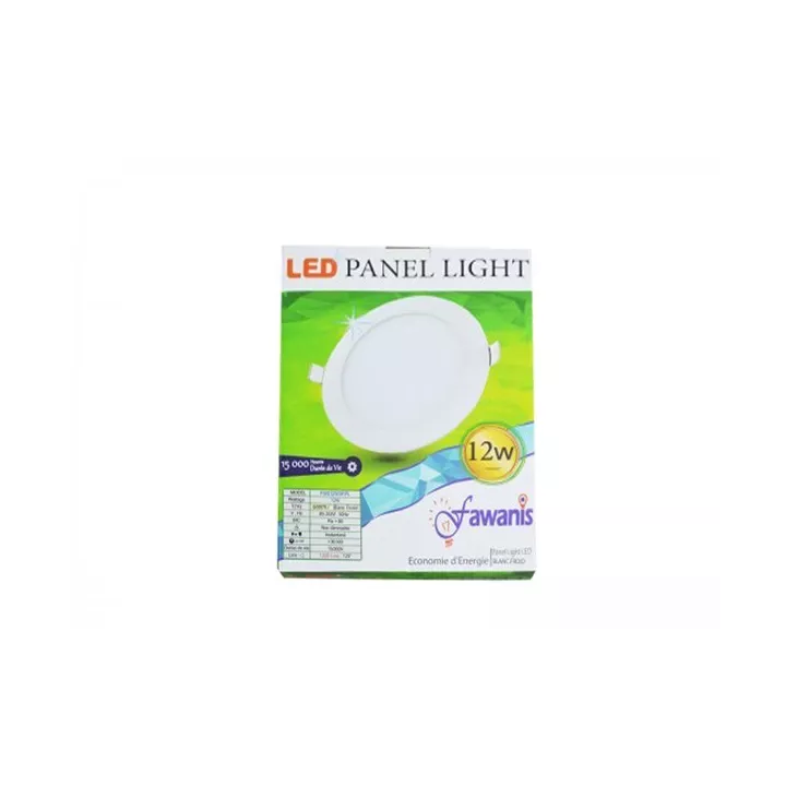 SPOT PANEL LED ENCASTRABLE ROND 12W LUMIÈRE BLANCHE FAWANIS SPOT PANEL LED ENCASTRABLE ROND 12W LUMIÈRE BLANCHE FAWANIS