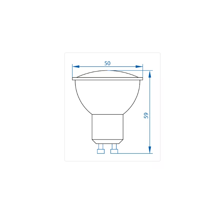 LAMPE SPOT LED GU10 7W LUMIÉRE JAUNE FAWANIS