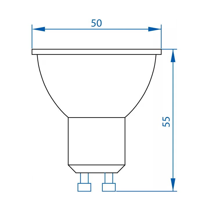 LAMPE SPOT MR16 5W GU10 LUMIÈRE DORÉE FAWANIS