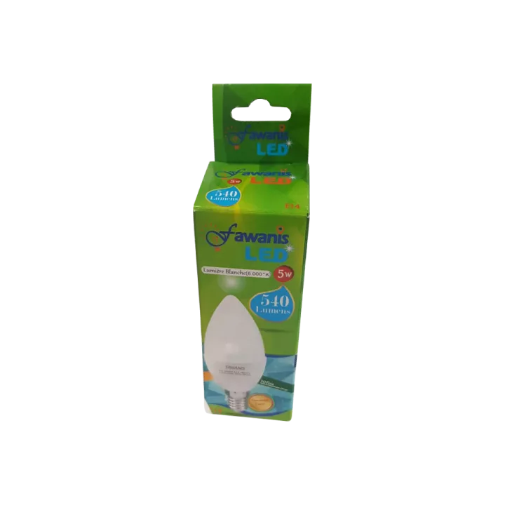 LAMPE LED FLAMME 5W E14 LUMIÉRE BLANCHE FAWANIS