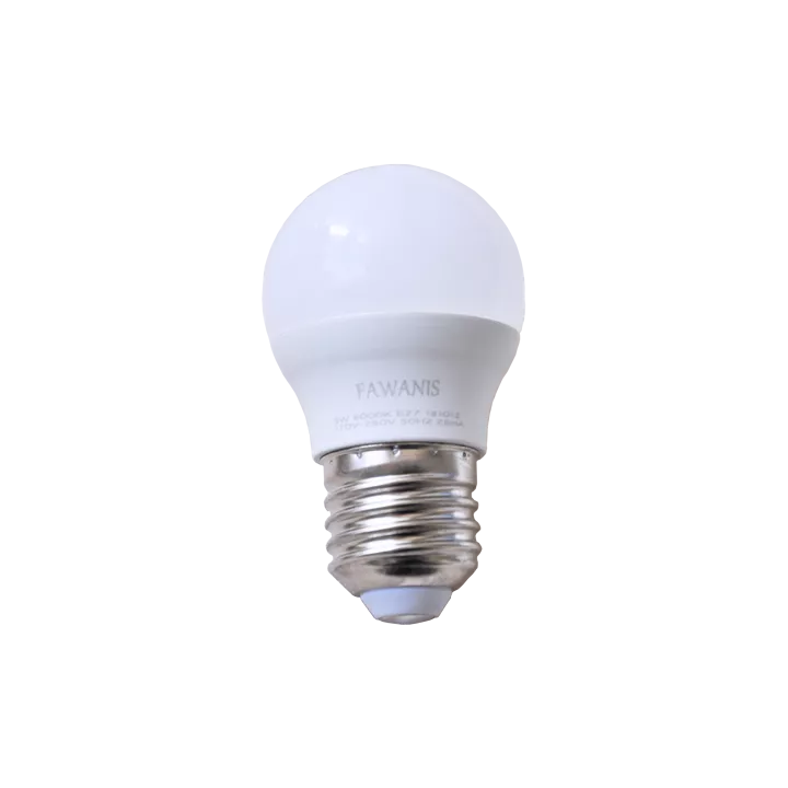 LAMPE LED SHÉRIQUE 5W E27 LUMIÉRE JAUNE FAWANIS