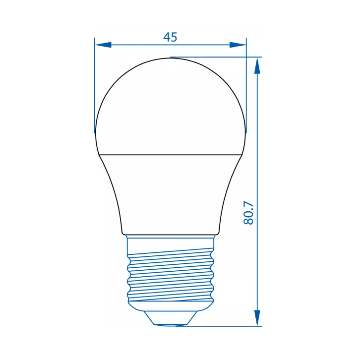 LAMPE LED SHÉRIQUE 5W E27 LUMIÉRE JAUNE FAWANIS