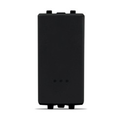 BOUTON POUSSOIR AVEC VOYANT 16A NOIR ALPHA