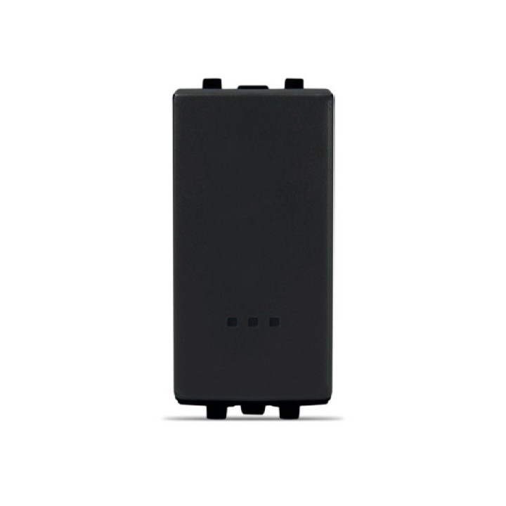 INTERRUPTEUR SIMPLE ALLUMAGE AVEC VOYANT NOIR ALPHA