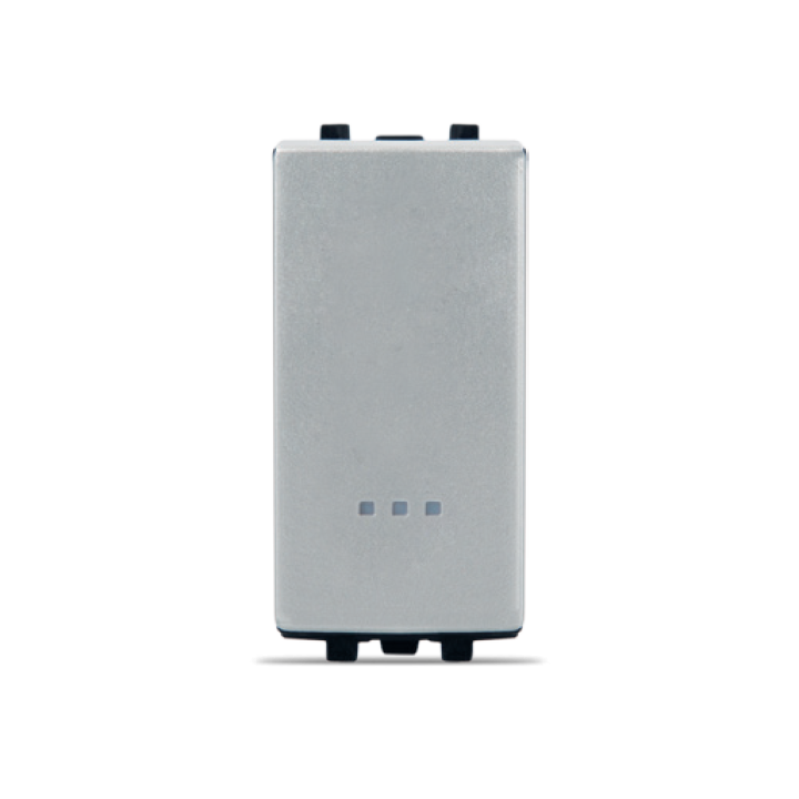 INTERRUPTEUR SIMPLE ALLUMAGE AVEC VOYANT SILVER ALPHA