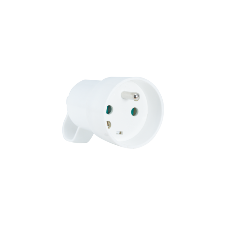 FICHE FEMELLE 2 POLES+TERRE 16A AVEC ANNEAU STIEL