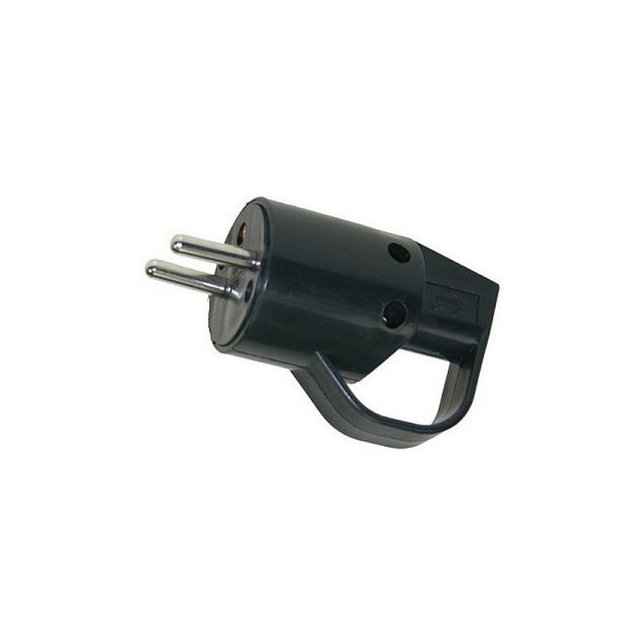 FICHE MÂLE 2 PÔLES+TERRE 16A AVEC ANNEAU STIEL