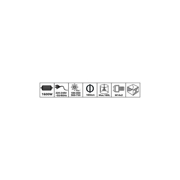 MALAXEUR 1600W D160MM FIXTEC MALAXEUR 1600W D160MM FIXTEC