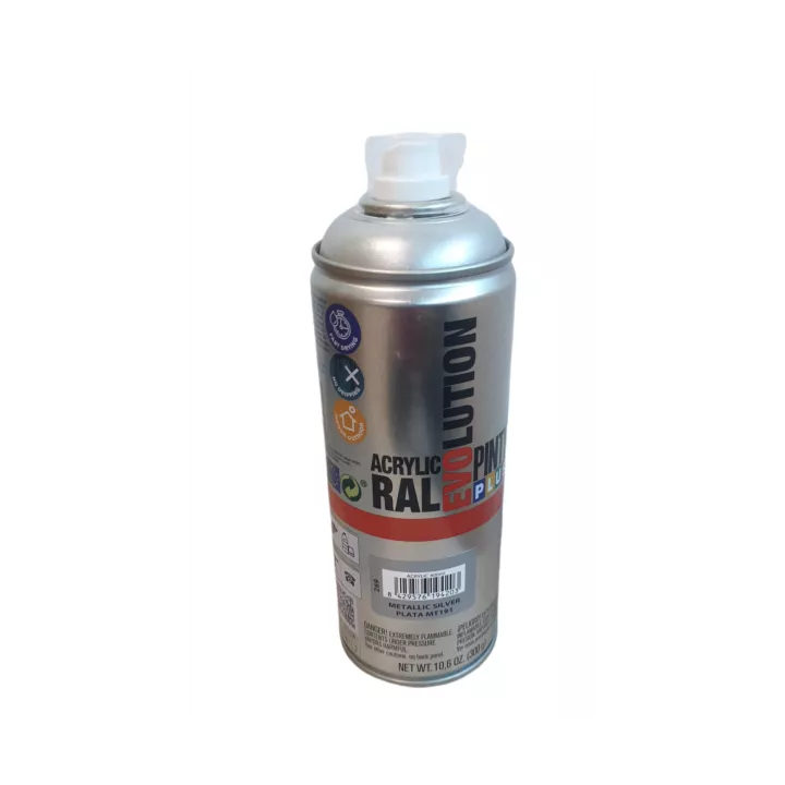 PEINTURE METALLISÉE ARGENT EN SPRAY PINTY PLUS