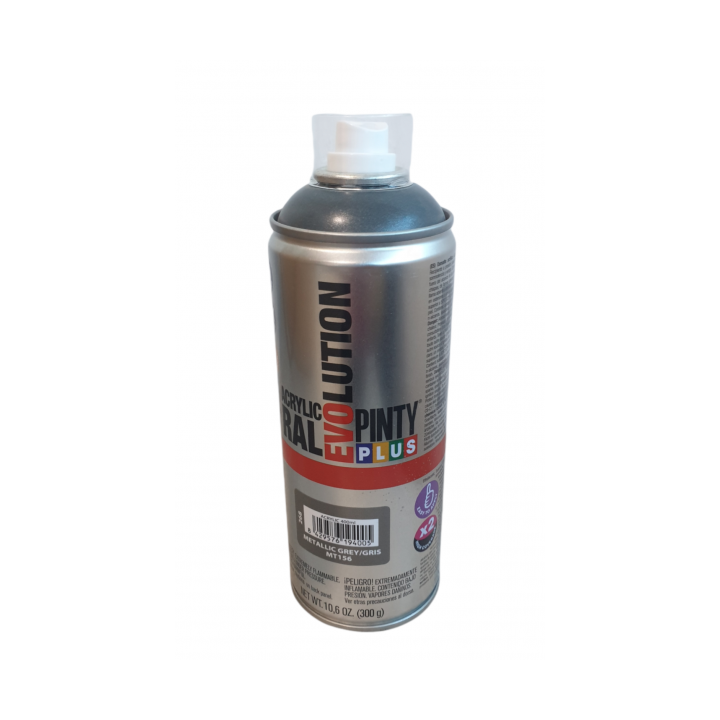 PEINTURE MÉTALLISÉE GRIS FONCÉ EN SPRAY PINTY PLUS
