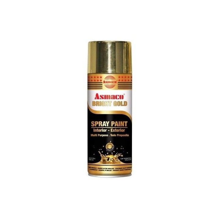 BOMBE À PEINTURE EN AÉROSOL BRIGHT GOLD 400 ML ASMACO
