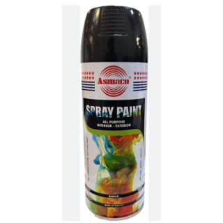 PEINTURE EN SPRAY NOIR 400ML ASMACO