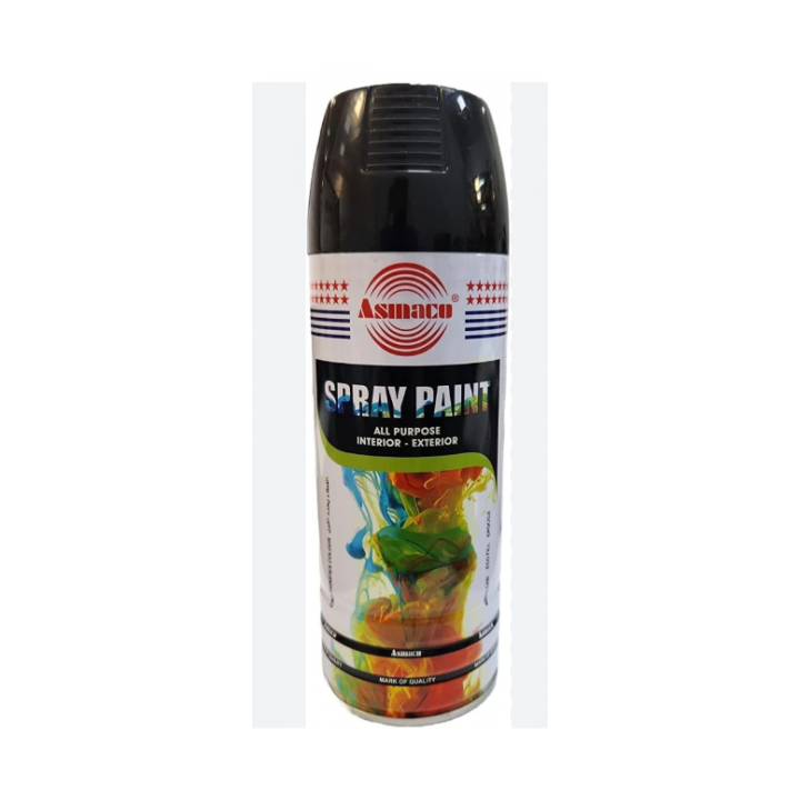 PEINTURE EN SPRAY NOIR 400ML ASMACO