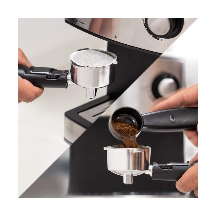 MACHINE À CAFÉ EXPRESSO ET CAPPUCCINO CRÈME 850W INOX UFESA