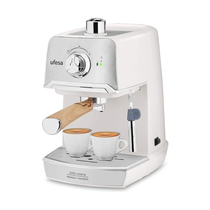MACHINE À CAFÉ EXPRESSO ET CAPPUCCINO CRÈME 850W BLANC UFESA