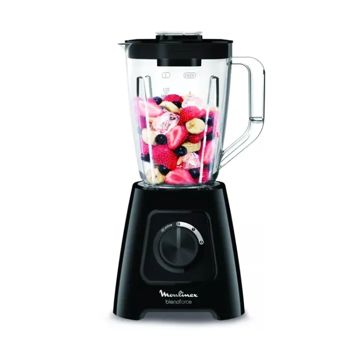 BLENDER BLENDFORCE 600W AVEC 2 BOLS 1.75L ET 1 MOULIN NOIR MOULINEX BLENDER BLENDFORCE 600W AVEC 2 BOLS 1.75L ET 1 MOULIN NOIR MOULINEX