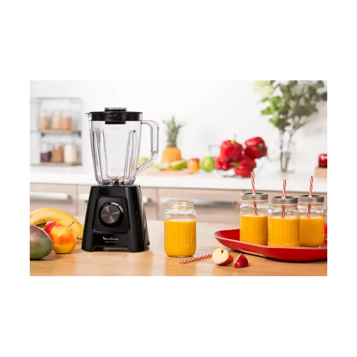 BLENDER BLENDFORCE 600W AVEC 2 BOLS 1.75L ET 1 MOULIN NOIR MOULINEX BLENDER BLENDFORCE 600W AVEC 2 BOLS 1.75L ET 1 MOULIN NOIR MOULINEX